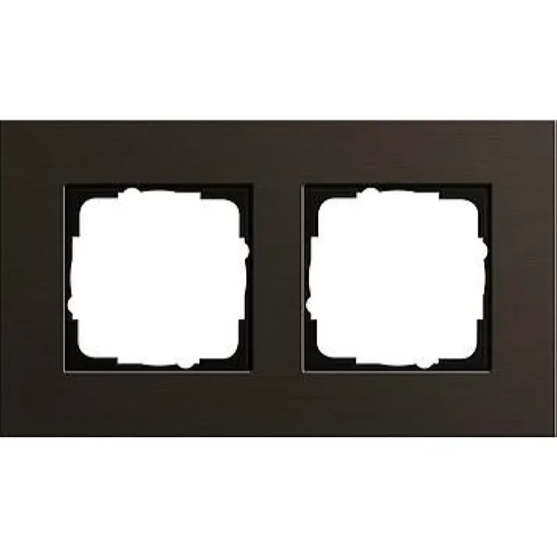 Gira Rahmen 0212127 2fach Esprit Aluminium Braun