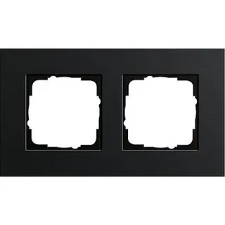 Gira Rahmen 0212126 2fach Esprit Aluminium schwarz