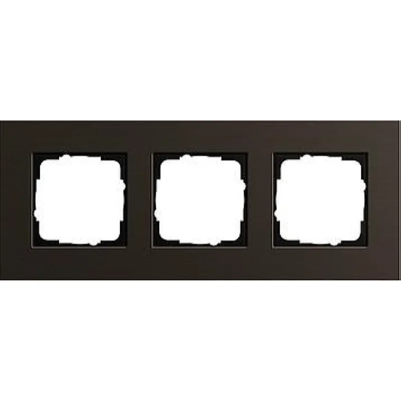 Gira Rahmen 0213127 3fach Esprit Aluminium Braun