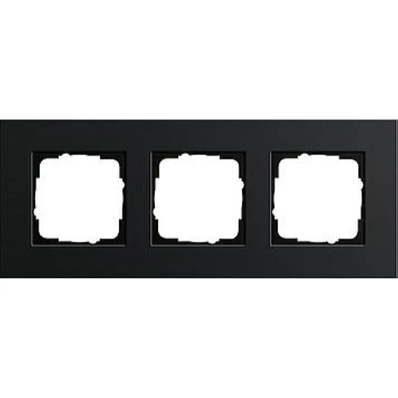 Gira Rahmen 0213126 3fach Esprit Aluminium schwarz