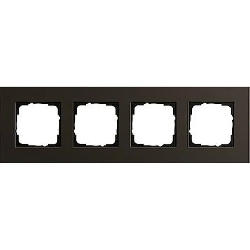 Gira Rahmen 0214127 4fach Esprit Aluminium Braun