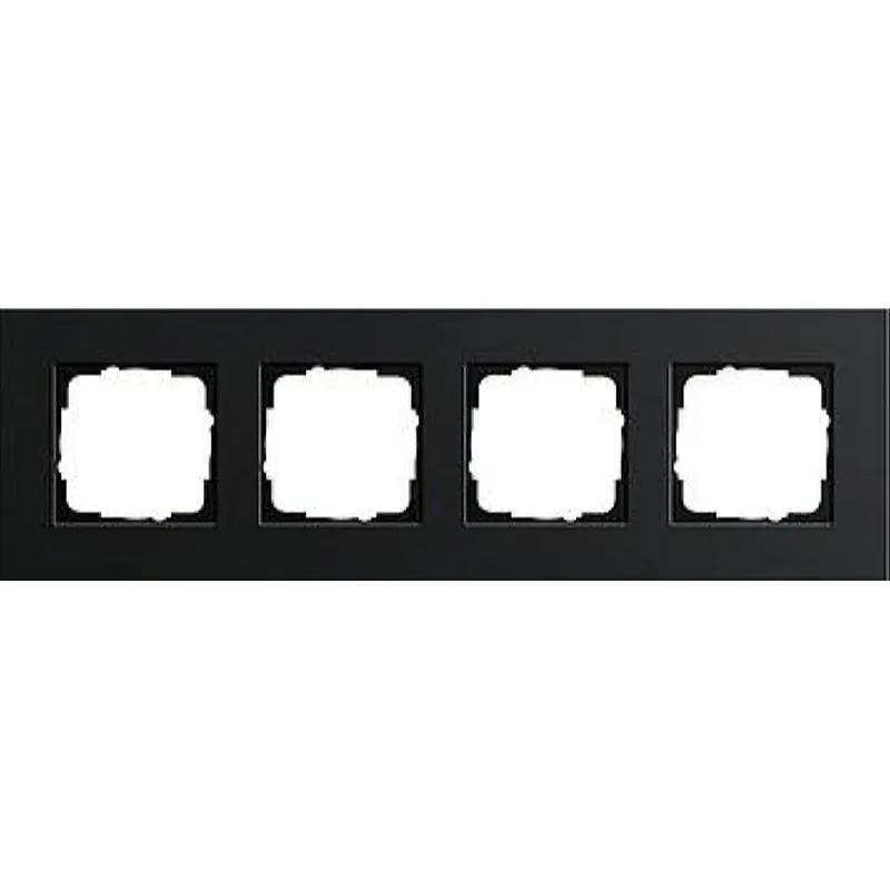 Gira Rahmen 0214126 4fach Esprit Aluminium schwarz