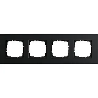 Gira Rahmen 0214126 4fach Esprit Aluminium schwarz