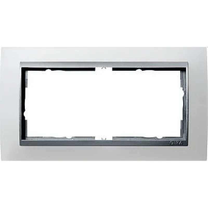 Gira Rahmen 100250 2fach ZR Alu Event Opak weiss