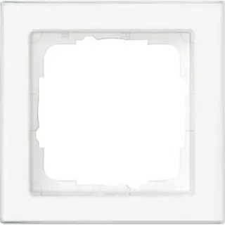 Gira Rahmen 071122 1fach durchg beschreib E2 Klar/rw