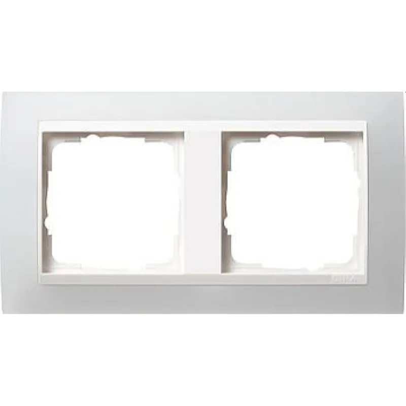 Gira Rahmen 0212334 2fach + ZR rw Event Opak weiss