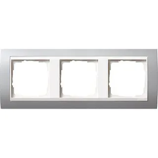 Gira Rahmen 0213326 3fach + ZR rw Event Farbe Alu