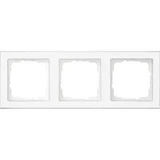 Gira Rahmen 071322 3fach durchg beschreib E2 Klar/rw