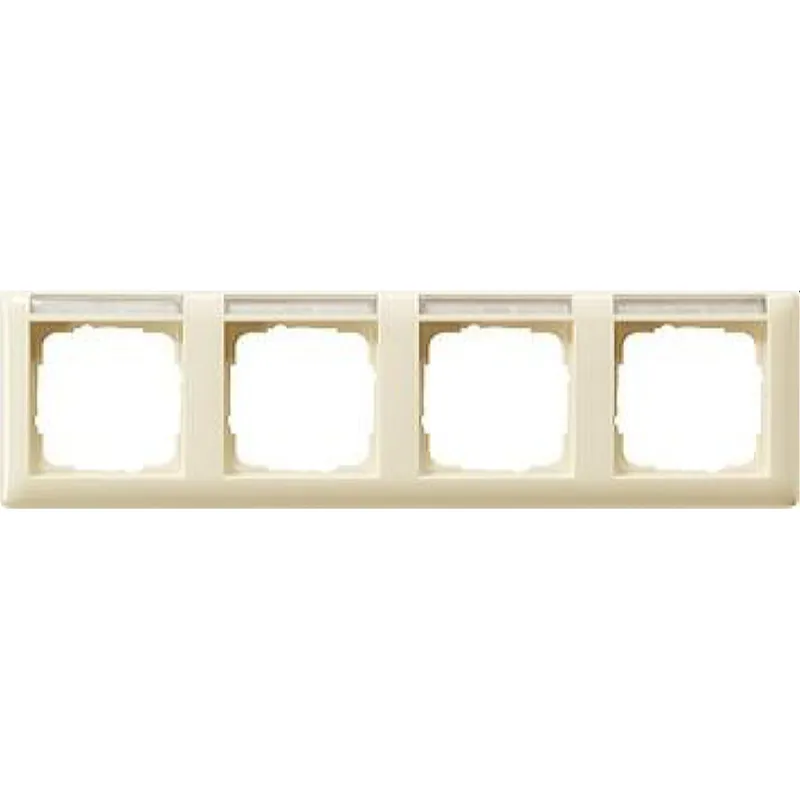 Gira Rahmen 109401 4fach BSF waag Standard 55 cw