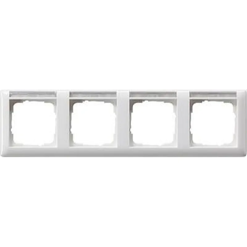 Gira Rahmen 109403 4fach BSF waag Standard 55 rw