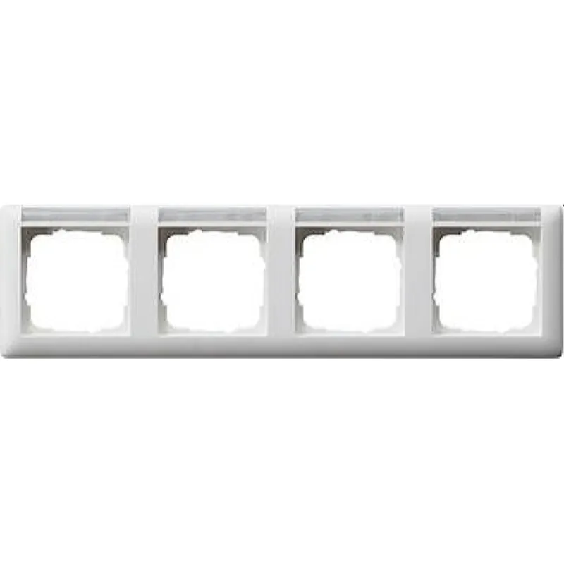 Gira Rahmen 109427 4fach BSF waag Standard 55 rw m