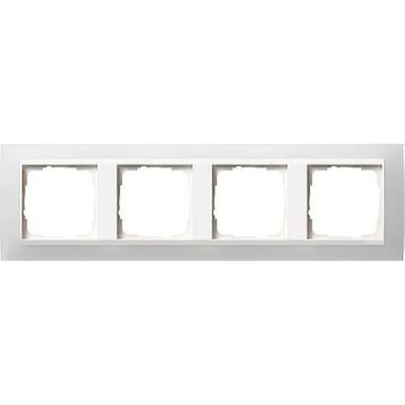 Gira Rahmen 0214334 4fach + ZR rw Event Opak weiss