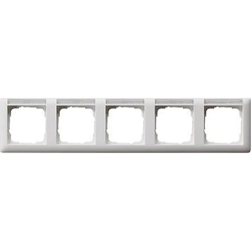 Gira Rahmen 109527 5fach BSF waag Standard 55 rw m