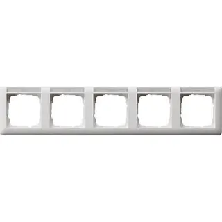 Gira Rahmen 109527 5fach BSF waag Standard 55 rw m