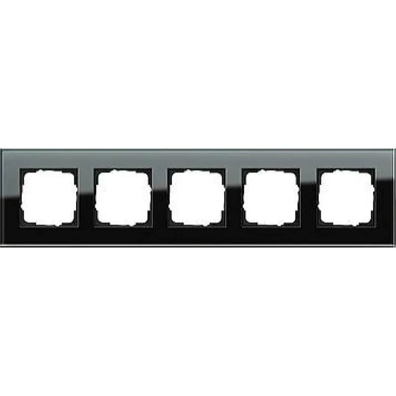 Gira Rahmen 021505 5fach Esprit Glas schwarz