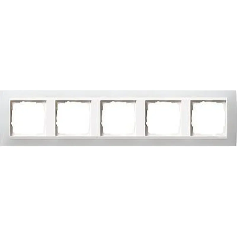 Gira Rahmen 0215334 5fach + ZR rw Event Opak weiss