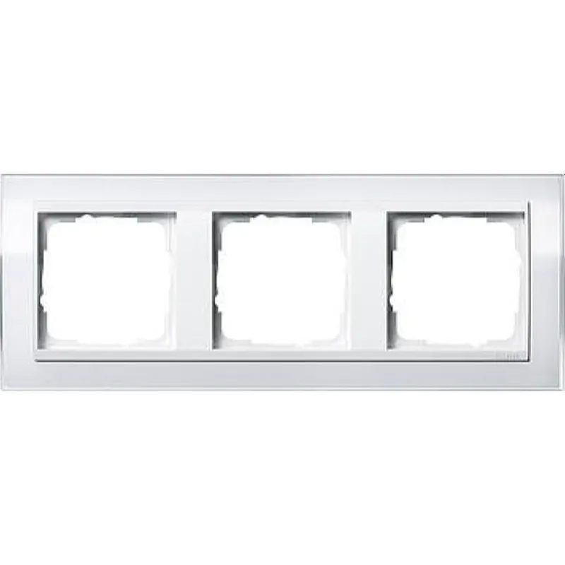Gira Rahmen 0213723 3fach + ZR rw Event Klar weiss