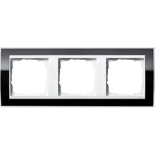Gira Rahmen 0213733 3fach + ZR rw Event Klar schwarz