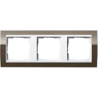 Gira Rahmen 0213763 3fach + ZR rw Event Klar Braun