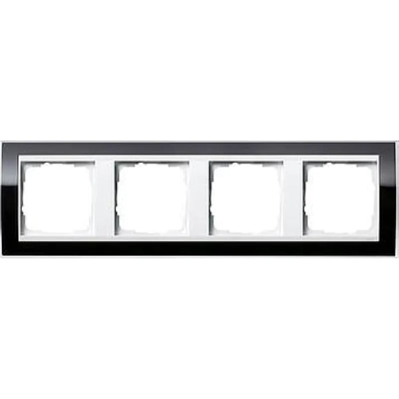 Gira Rahmen 0214733 4fach + ZR rw Event Klar schwarz
