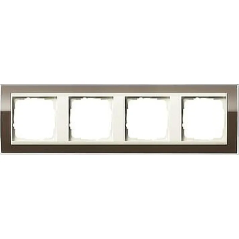 Gira Rahmen 0214761 4fach + ZR cw Event Klar Braun