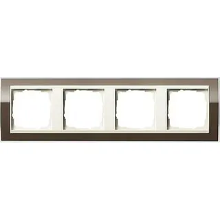 Gira Rahmen 0214761 4fach + ZR cw Event Klar Braun