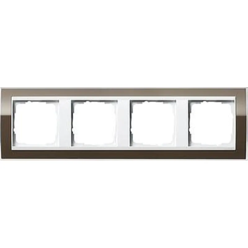 Gira Rahmen 0214763 4fach + ZR rw Event Klar Braun