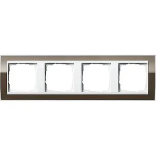 Gira Rahmen 0214763 4fach + ZR rw Event Klar Braun