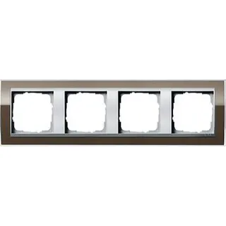 Gira Rahmen 0214766 4fach + ZR Alu Event Klar Braun