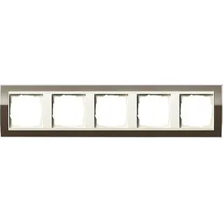 Gira Rahmen 0215761 5fach + ZR cw Event Klar Braun