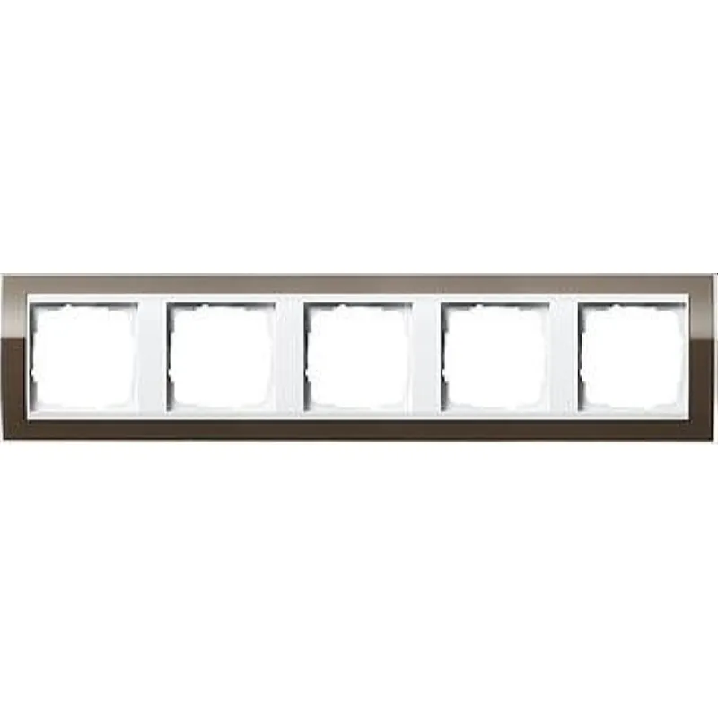 Gira Rahmen 0215763 5fach + ZR rw Event Klar Braun