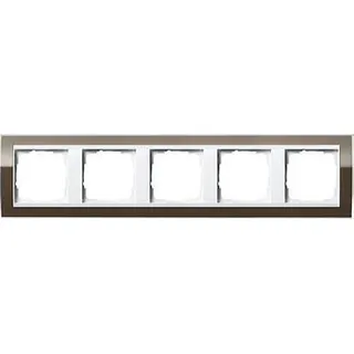 Gira Rahmen 0215763 5fach + ZR rw Event Klar Braun