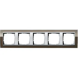 Gira Rahmen 0215766 5fach + ZR Alu Event Klar Braun
