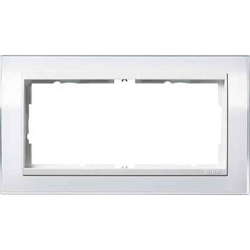 Gira Rahmen 1002723 2fach ZR rw Event Klar weiss