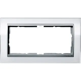 Gira Rahmen 1002726 2fach ZR Alu Event Klar weiss
