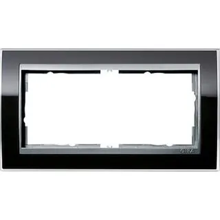 Gira Rahmen 1002736 2fach ZR Alu Event Klar schwarz