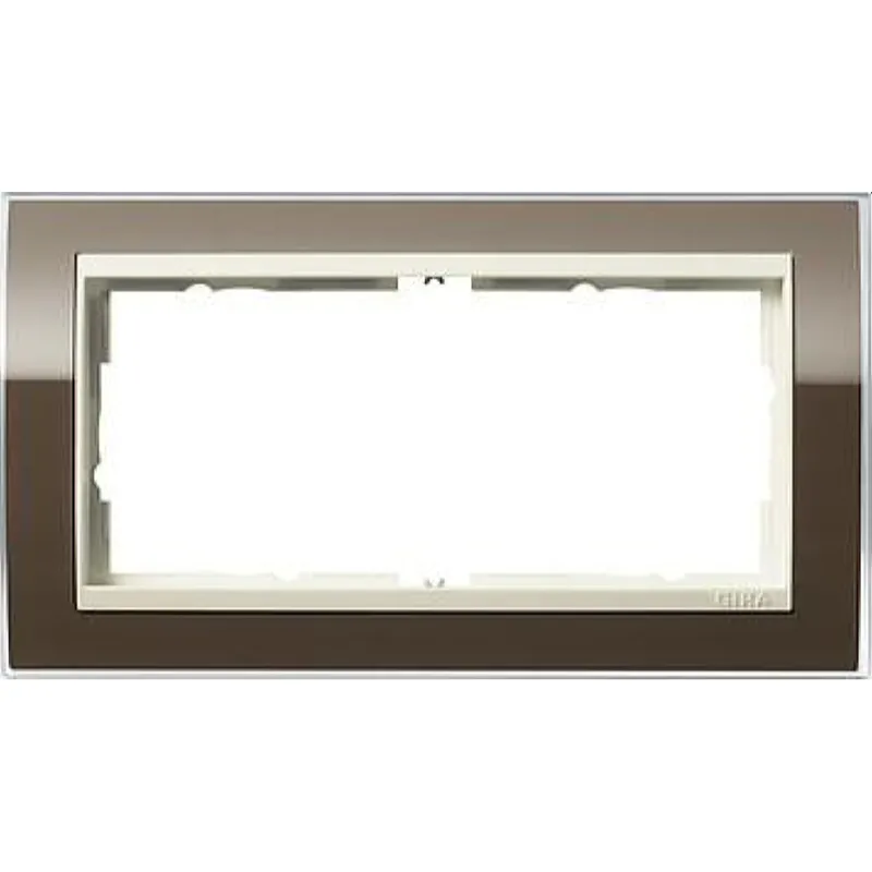 Gira Rahmen 1002761 2fach ZR cw Event Klar Braun