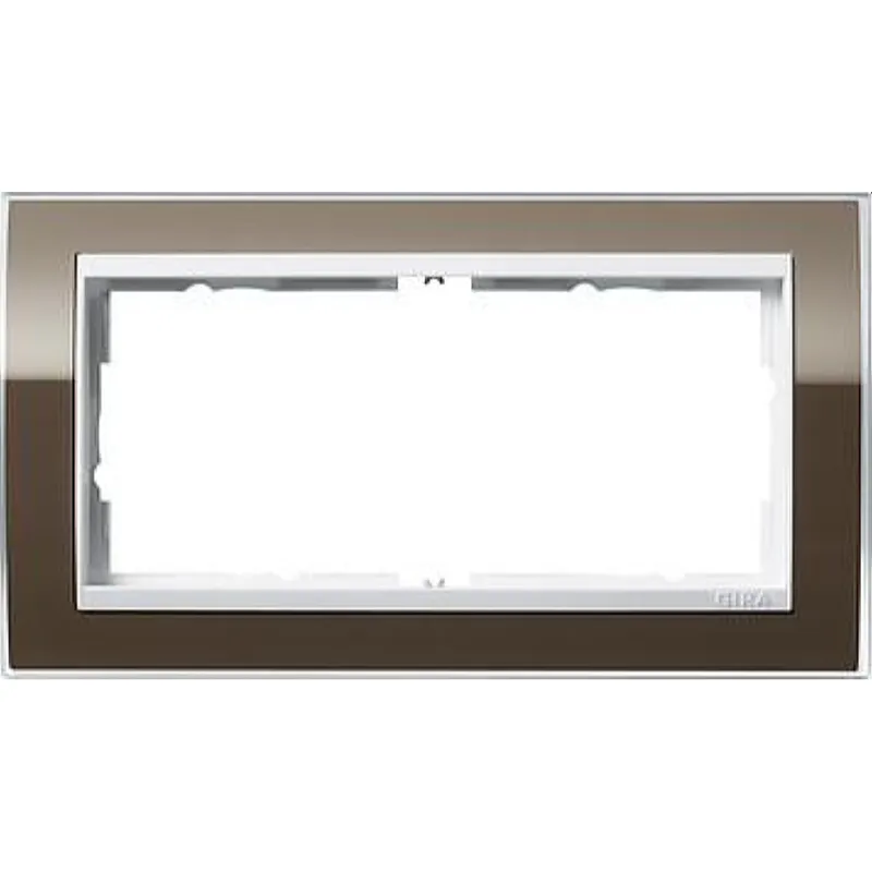 Gira Rahmen 1002763 2fach ZR rw Event Klar Braun