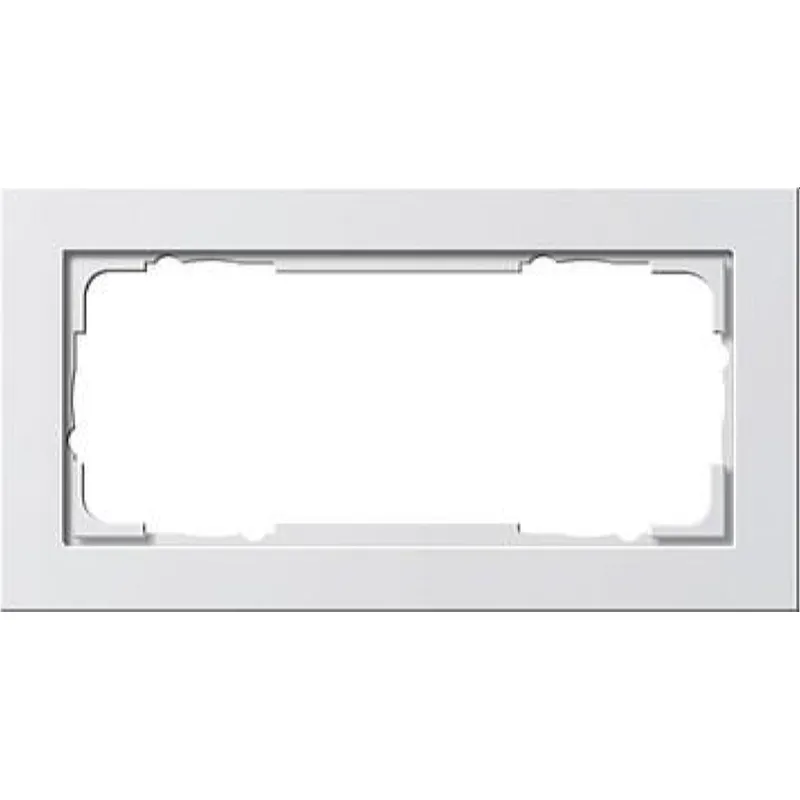 Gira Rahmen 100222 2fach o.M. E2 reinweiss matt