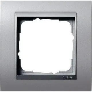 Gira Rahmen 021136 1fach + ZR Alu Event Farbe Alu