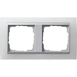 Gira Rahmen 021250 2fach + ZR Alu Event Opak weiss