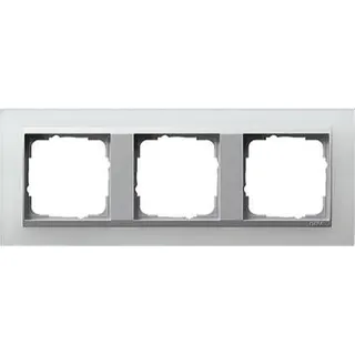 Gira Rahmen 021350 3fach + ZR Alu Event Opak weiss