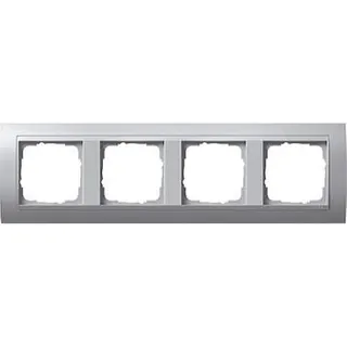 Gira Rahmen 021436 4fach + ZR Alu Event Farbe Alu