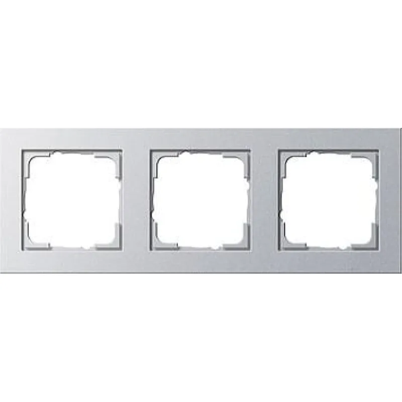 Gira Rahmen 021325 3fach E2 Farbe Alu
