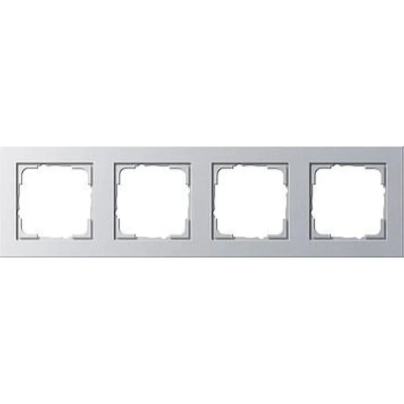 Gira Rahmen 021425 4fach E2 Farbe Alu