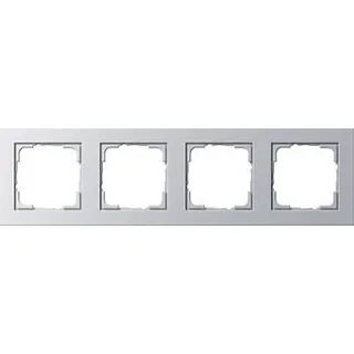 Gira Rahmen 021425 4fach E2 Farbe Alu