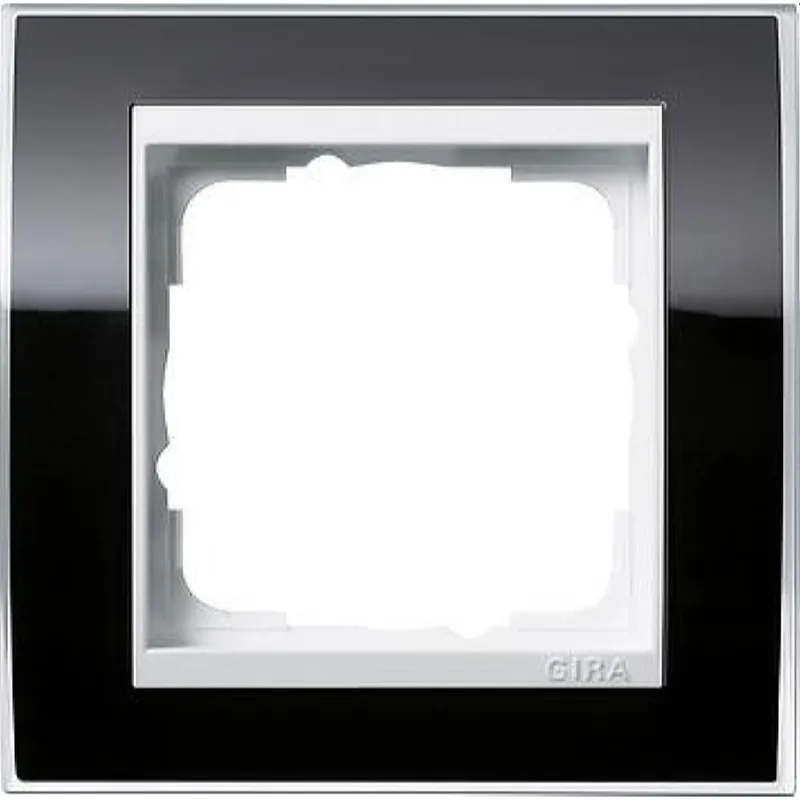 Gira Rahmen 0211733 1fach + ZR rw Event Klar schwarz