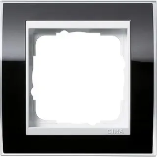 Gira Rahmen 0211733 1fach + ZR rw Event Klar schwarz