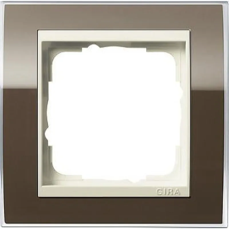 Gira Rahmen 0211761 1fach + ZR cw Event Klar Braun