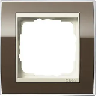 Gira Rahmen 0211761 1fach + ZR cw Event Klar Braun